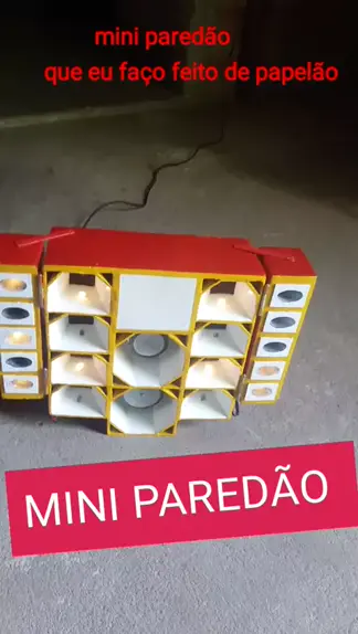 Mini paredão de papelão -(parte 6 Finalizado)