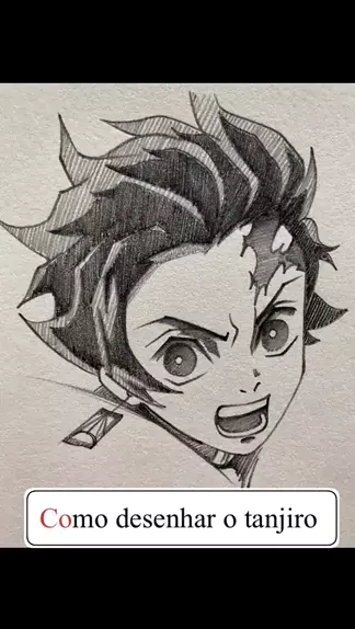 Como Desenhar Personagens de Animes Passo a Passo 🔥 Tanjiro