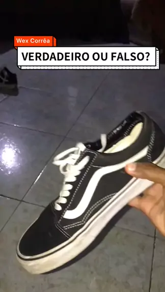 Vans old skool sale verdadeiro e falso