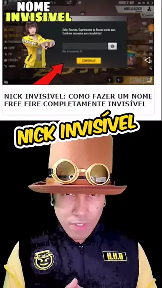 Nick Invisível: como fazer um nome Free Fire completamente invisível