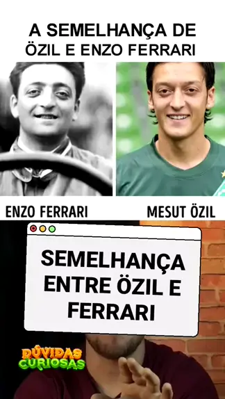 ozil jogador e enzo ferrari