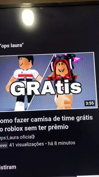 Como fazer camisa de time grátis no roblox sem ter prêmio 