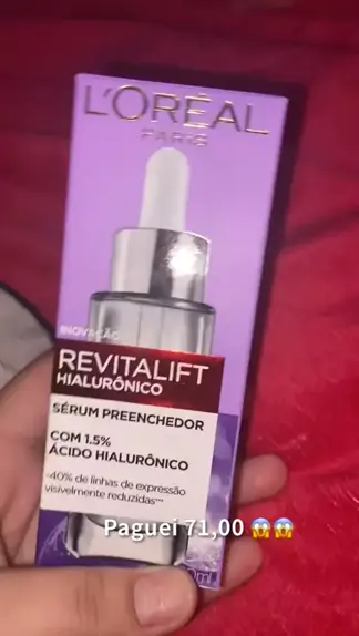 Sérum Preenchedor Ácido Hialurônico Puro Eudora 30ml - Incolor