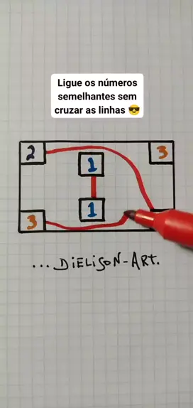 Desafio muito difícil: ligar 1 com 1, 2 com 2 e o 3 com 3. #ligar #sem