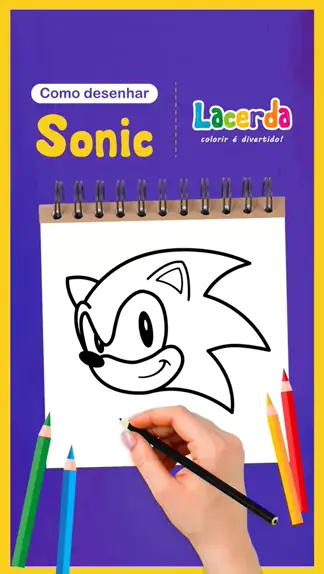 Como Desenhar o Sonic │ How To Draw Sonic 