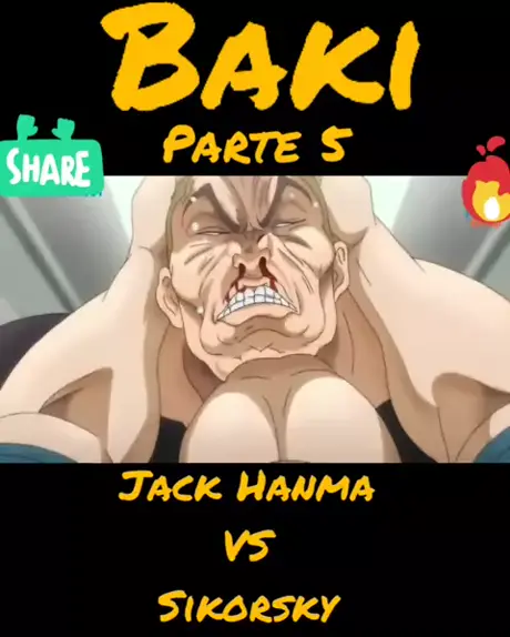 YUJIRO HANMA VS JACK HANMA ( DUBLADO) The Grappler Baki 