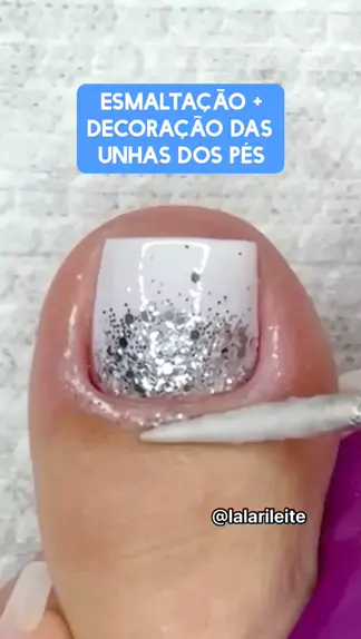 Esmaltação completa das unhas dos pés