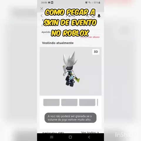 COMO CONSEGUIR ROSTO GRÁTIS ROBLOX - BLOXY AWARDS 2021 