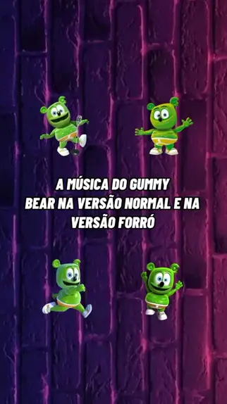 a música do gummy bear de trás para frente