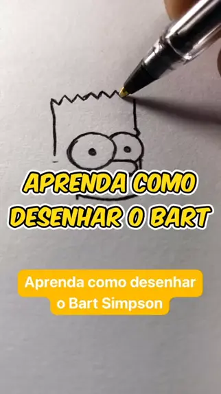 Vamos começar a desenhar o Bart Simpson! Primeiro vamos traçar um retâ