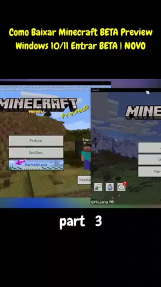 ⭐Como Baixar Minecraft BETA Preview Windows 10/11💻❕ Entrar BETA