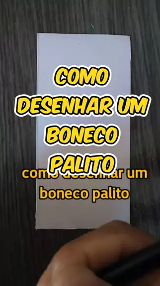 como desenhar boneco de palito lutando