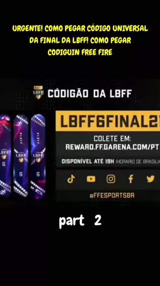 URGENTE! COMO PEGAR NOVO CÓDIGO UNIVERSAL DO FREE FIRE 2023! 