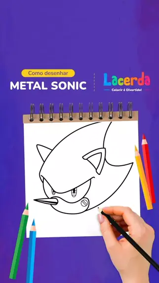 sonic p colorir