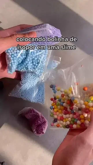 Slime Satisfatório Com Isopor