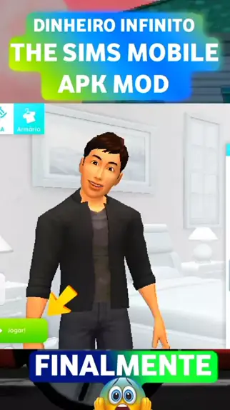 Quem tem o The Sims mobile dinheiro infinito da versão mais