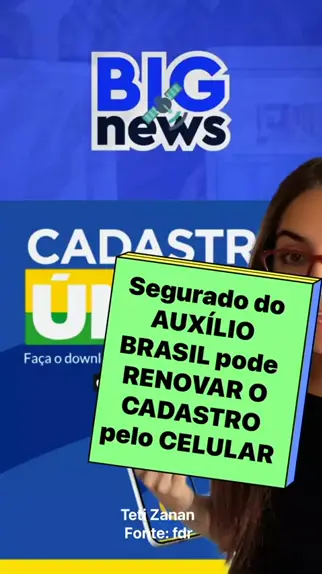 Segurado do AUXÍLIO BRASIL pode RENOVAR O CADASTRO pelo CELULAR