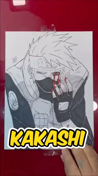 foto kakashi para desenhista desenhar