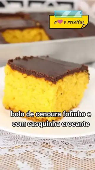 bolo de cenoura com casquinha crocante para vender