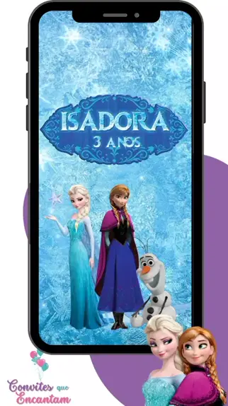 CapCut_convite frozen infantil