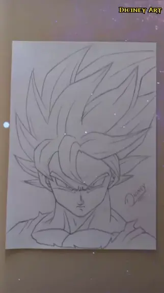 Desenho Goku instinto superior #drawing #viral #goku, desenhar goku  instinto superior 