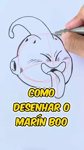 Como Desenhar o Majin Boo De Dragon Ball Z, Majin Buu