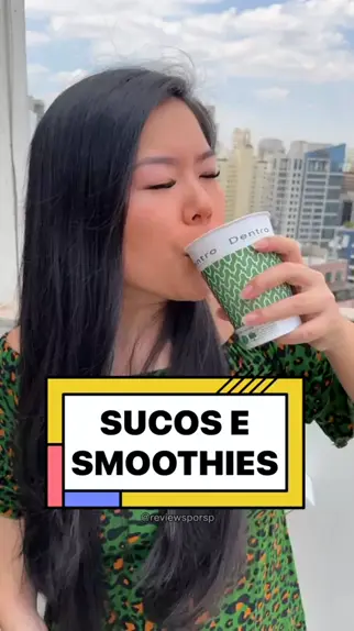 BIA E CLARA reviewsporsp . udio original criado por BIA E CLARA. A cara da Clara tomando Matcha suco smoothie comentarioajuda