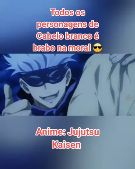 Personagens masculinos de anime cabelo branco #anime #edit #jujutsukai