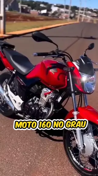 vídeo de moto 160 puxando no grau com música