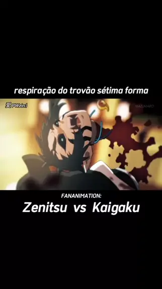 ZENITSU vs KAIGAKU  Demon Slayer (DUBLADO) 