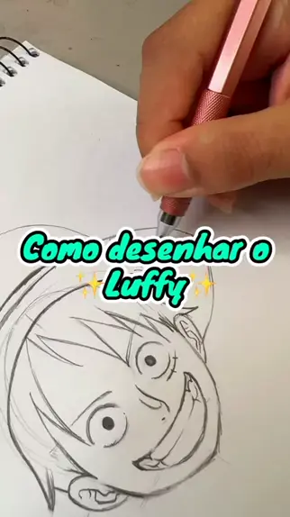 Como desenhar o Luffy fácil