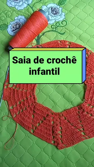 Saia de croche infantil 2024 verde