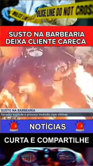 Secador explode dentro de barbearia e deixa duas pessoas