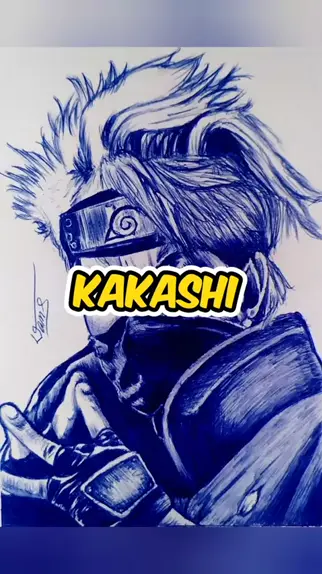 Kakashi  Kakashi desenho, Tutoriais de desenho anime, Fan art naruto