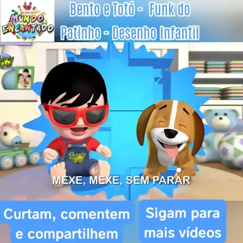 Bento e Totó - Funk do Patinho (Desenho Infantil) 