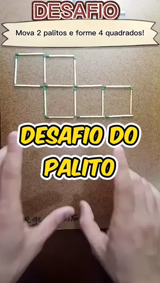 Desafio matemático dos palitos de fósforos - parte 4. #palito