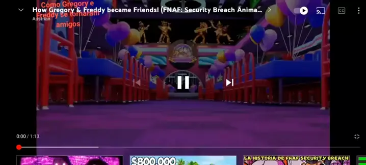 historia de fnaf security breach