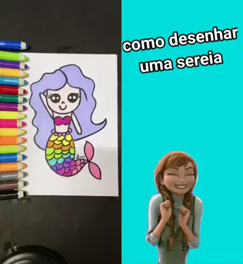 Como Desenhar uma Sereia