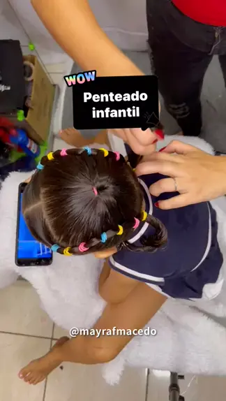 Penteado infantil com xuxinhas  Penteado em criança #penteado  #penteadoinfantil 