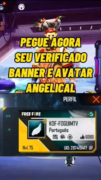 app de verificado e banner angelical fake no ff