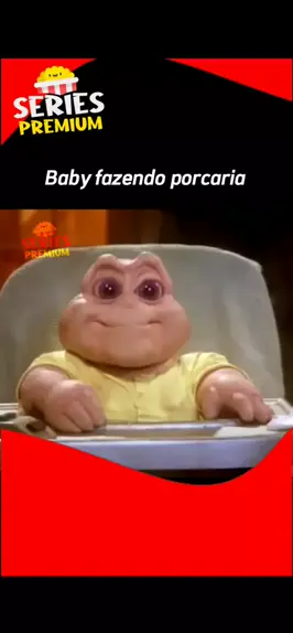 Baby fazendo porcaria (Família Dinossauros) 