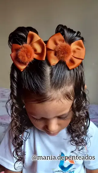 penteado infantil  Invenções da tia Aline