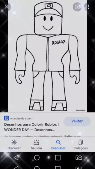 Desenhos para Colorir Roblox  WONDER DAY — Desenhos para colorir