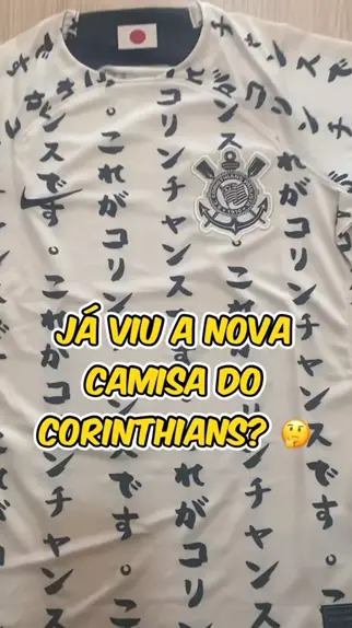 camisa corinthians escrita japonesa