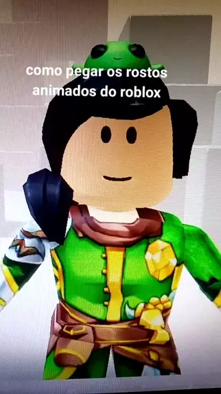 rosto animado no roblox