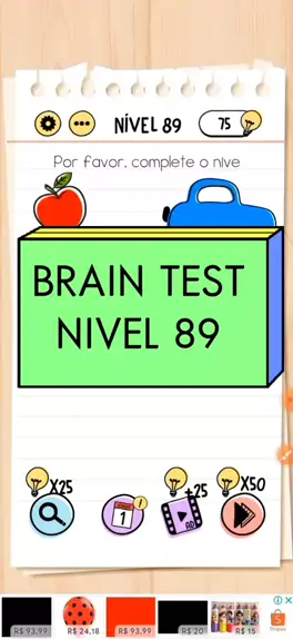 level 89 brain test