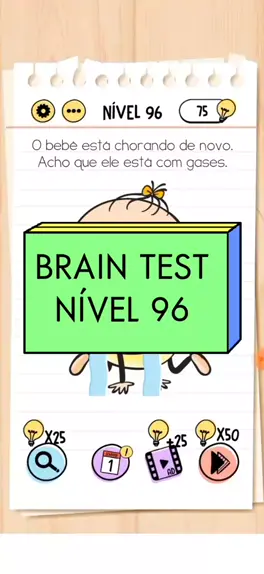 como passar do nivel 96 do jogo brain test