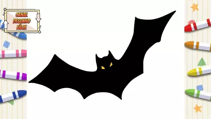 Como desenhar Morcego de Halloween Kawaii ❤ Desenhos kawaii - Desenho para  Desenhar 
