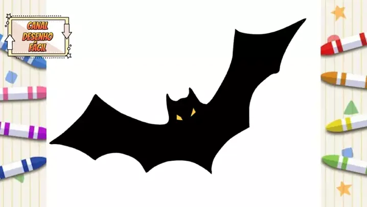 DESENHAR MORCEGO FÁCIL [DESENHOS DE HALLOWEEN] - HOW TO DRAW A BAT EASY [ HALLOWEEN DRAWINGS] 