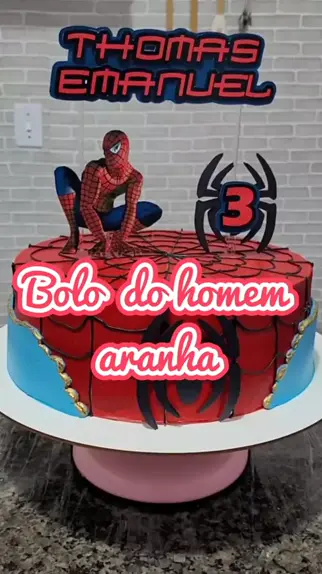 Bolo Homem-aranha! #confeitaria #chantilly #chantininho